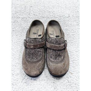 Women's Merrell Encore Side Step Brown Mary Jane Slip On Clogs Size 6